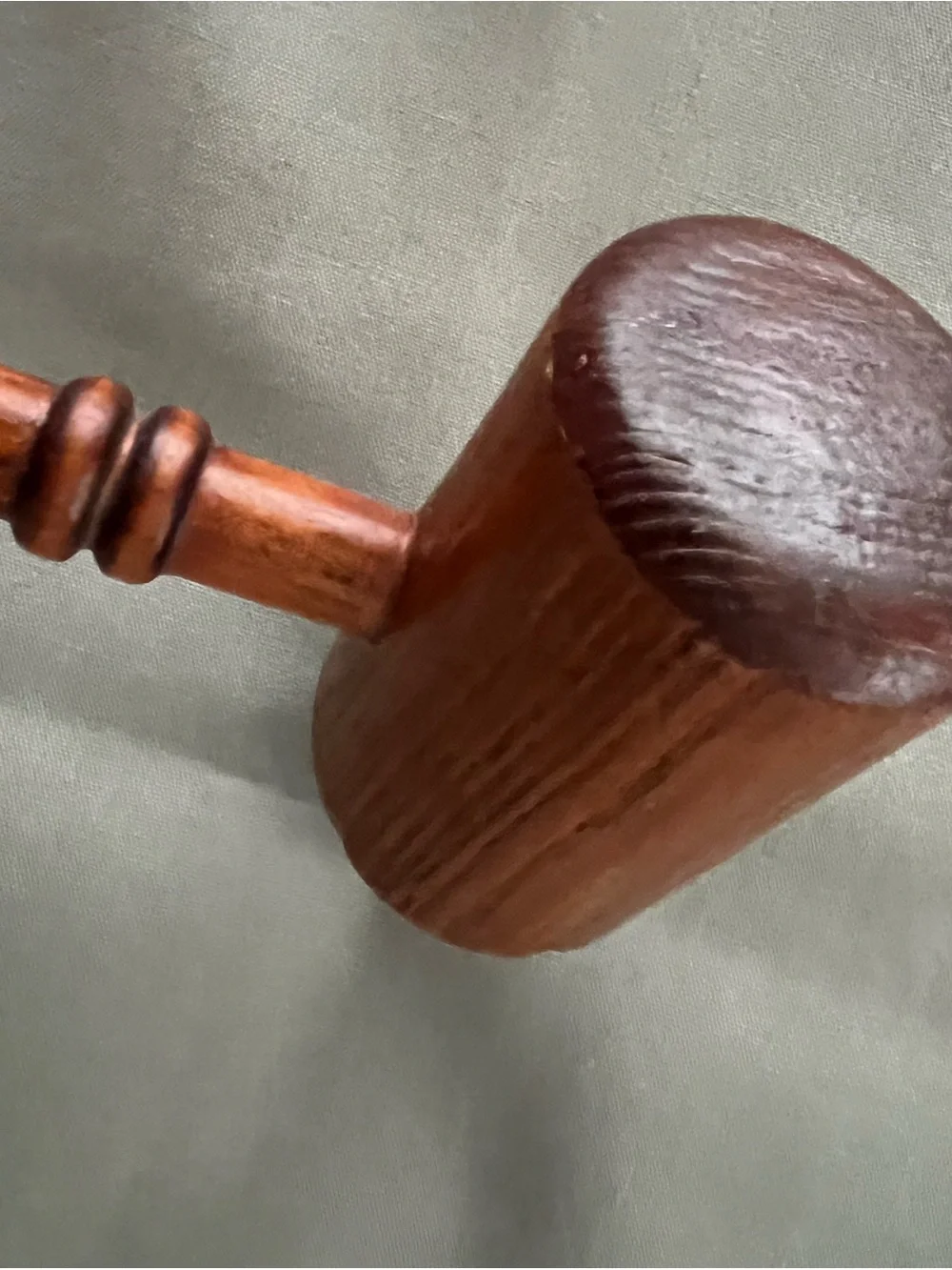 Vintage Wooden 12” Bossing Mallet for Crushing and Tenderizing